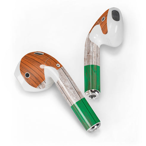 Ireland Flag Dark Wood Apple AirPods 2 Skin